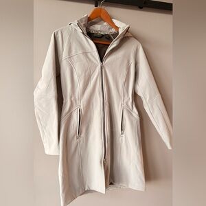 Eddie Bauer Women's Light Gray Trench Coat